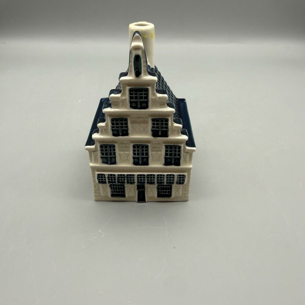 #29 KLM Blue Delft House Bols Holland Miniature Dutch House Souvenir EMPTY